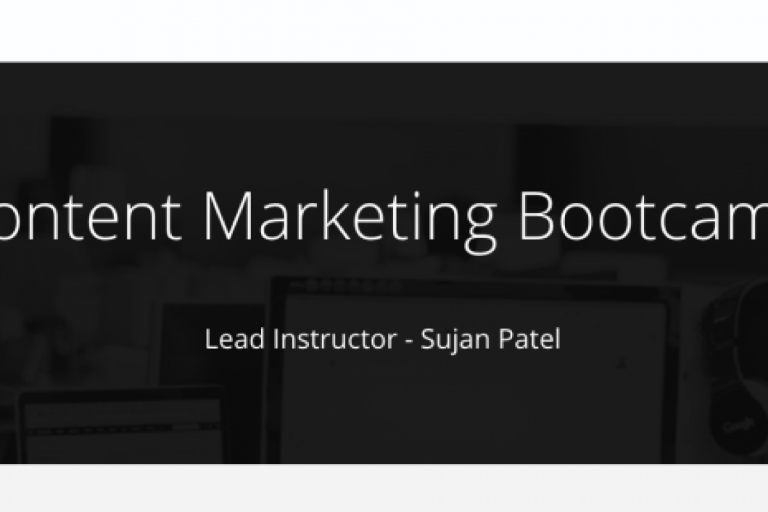 Sujan Patel – Content Marketing Bootcamp