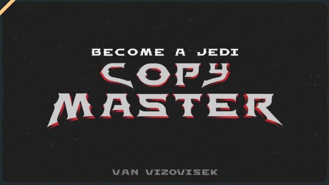 Van Vizovisek – Become A Jedi Copy Master