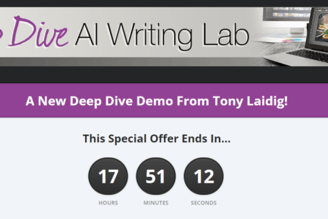 Tony Laidig – Deep Dive AI Writing Lab Bundle